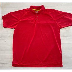 Mens Under‎ Armour Red Polo Shirt